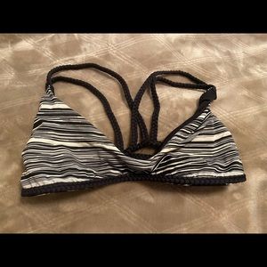Frankie’s Bikini Black and White Stripe Top